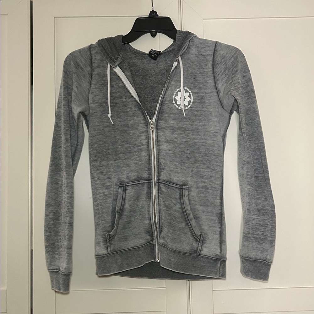 Club Pilates Gray Zip-Up Hoodie